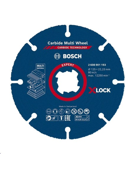 Tekno Trust Carpide Multi Whell Taşlama İçin Ahşap Kesme Diski 125 mm (Elmas Uçlu)