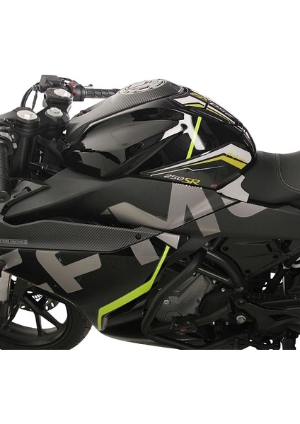Cf Moto 250 Sr 2020-2024 Uyumlu Tank Pad Seti Sarı