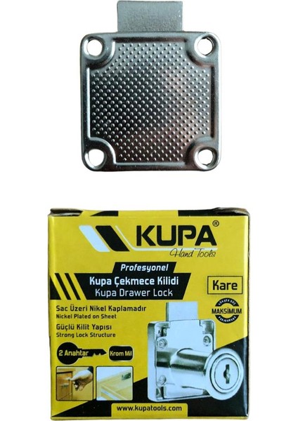 Kupa Çekmece Kilidi - Kare