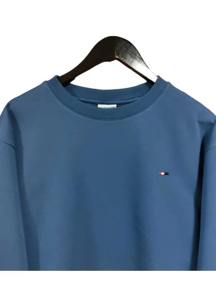 Kadın Petrol Mavisi Bisiklet Yaka Sweatshirt fiyatları