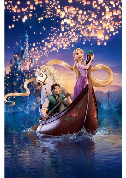 Masal Diyarı Rapunzel | Elmas Mozaik Tablo | Mozaik Puzzle | 40x60 | E20203695