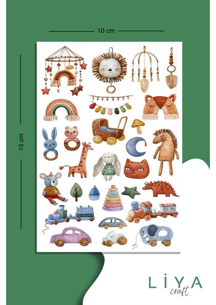 Baby Shower Sticker Set-Planner Ajanda Bullet Journal Için Uygun Set fiyatları