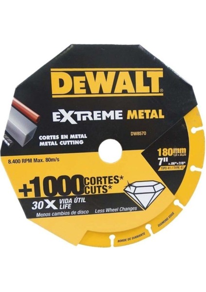 Extreme Metal DW8570 Kesici Disk 180MM Metal