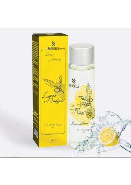 Limon Bahçesi 180 ml Cam Dökme Kapak Kolonya Edc