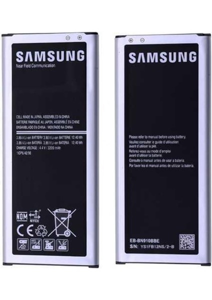 Axya Samsung Note 4 N910 Uyumlu Pil Batarya EB-BN910BBE Siyah
