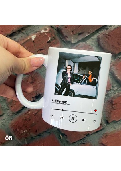 Size Özel Spotify Mabel Martiz ve Mert Demir Anti Depresan Baskılı Kupa Bardaklar