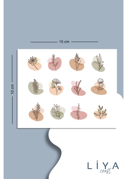175 Adet Bohem Sticker Set-Planner Ajanda Bullet Journal Için Uygun Set fiyatları