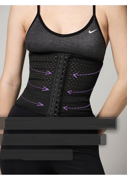 Tekno Trust Sıkılaştırıcı Ulyana Model Hamile Korsesi Sarkma Önleyici Korse Sıkılaştıran Latex Korse Siyah Renk