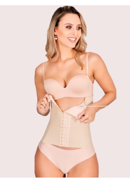 Tekno Trust Bej Tvigoso Model Askısız Latex Göbek Şekillendirici 4 Aşamalı Göbek Gizleyen Korse Ten Renk Normal