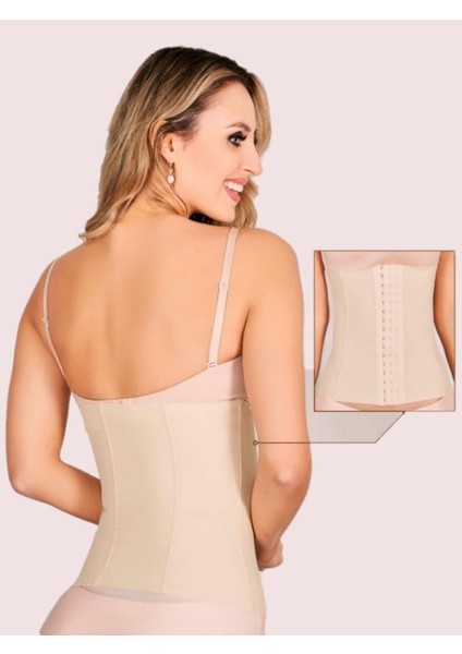 Tekno Trust Bej Tvigoso Model Askısız Latex Göbek Şekillendirici 4 Aşamalı Göbek Gizleyen Korse Ten Renk Normal fırsatları