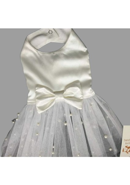 Köpek Gelinliği Inci Detaylı