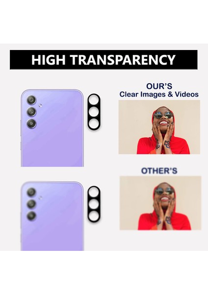 Samsung Galaxy A55 Uyumlu Kamera Lens Koruyucu Tam Kaplayan Kavisli Kamera Lens Koruyucu fiyatları