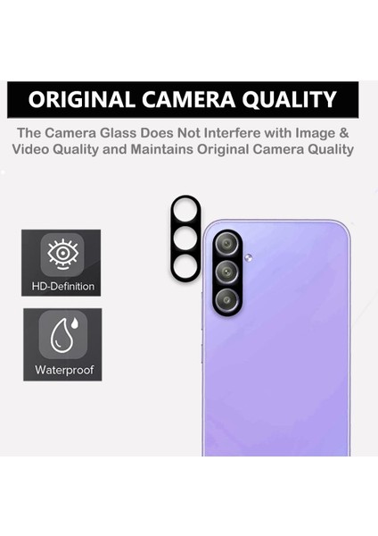 Samsung Galaxy A55 Uyumlu Kamera Lens Koruyucu Tam Kaplayan Kavisli Kamera Lens Koruyucu modelleri