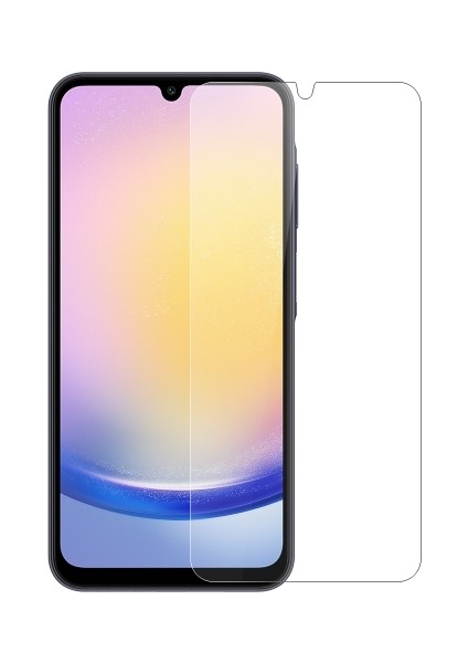 Samsung Galaxy A25 İle Uyumlu Ekran Koruyucu Şeffaf Temperli Kırılmaz Cam Ekran Koruyucu