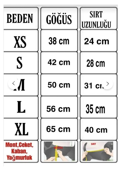 Köpek Yağmurluğu modelleri