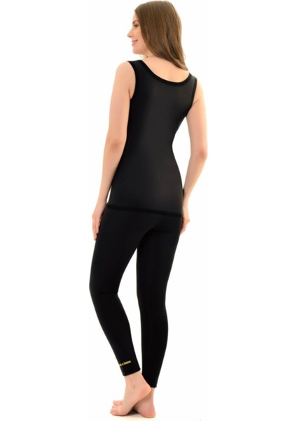 Tekno Trust Polyester Ince Yaşam Terleten Zayıflatan Sauna Termal Takım Korse Atlet Tayt Polimer Takım Takım Ko