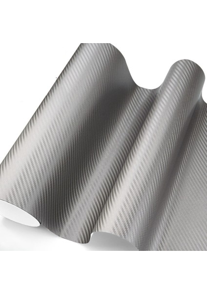 3D Karbon Fiber Folyo Gri 200CM fırsatları