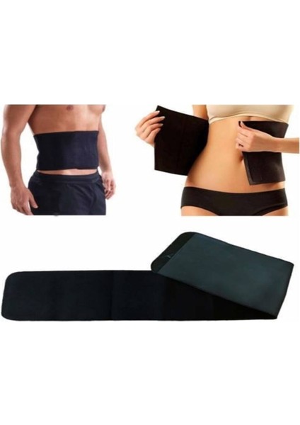 Tekno Trust Siyah Termal Sauna Kemer Neopren Bel Korse Sporcu Kemer Zayıflama Kemeri 105 cm X15 cm Spor