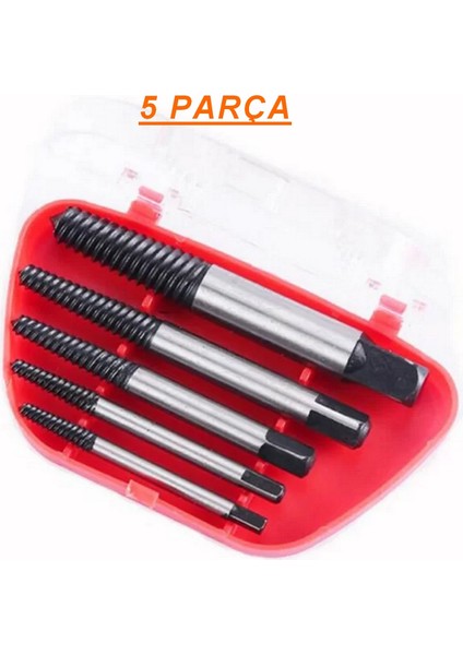 5li Ters Kılavuz Takımı 5 Parça - Kırılmış Vida Civata Sökme Aparatı Ters Klavuz Seti fırsatları