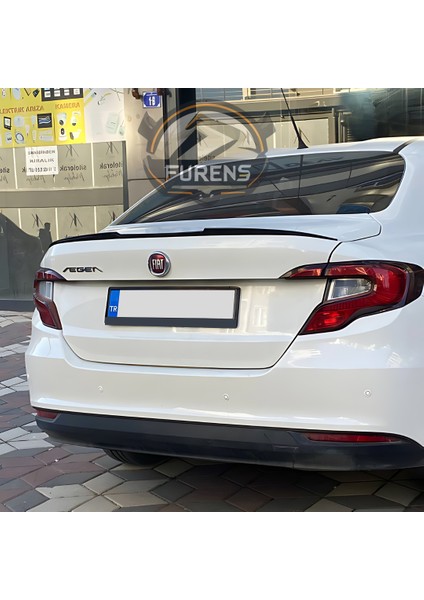 Fiat Egea Bagaj Üstü Yarasa Spoiler Piano Black 2015-2023 Uyumlu