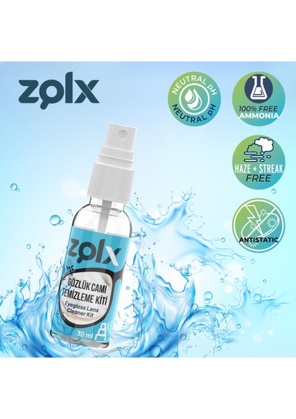 30ML Gözlük Camı Temizleme Kiti Ikili Set modelleri