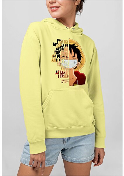 Monkey D. Luffy Baskılı Unisex Sweatshirt Hoodie