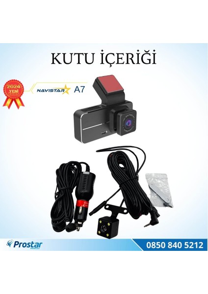 A7 Wifi + Gps 2k Çift Kameralı 170° Geniş Açı Lens Gece G?
