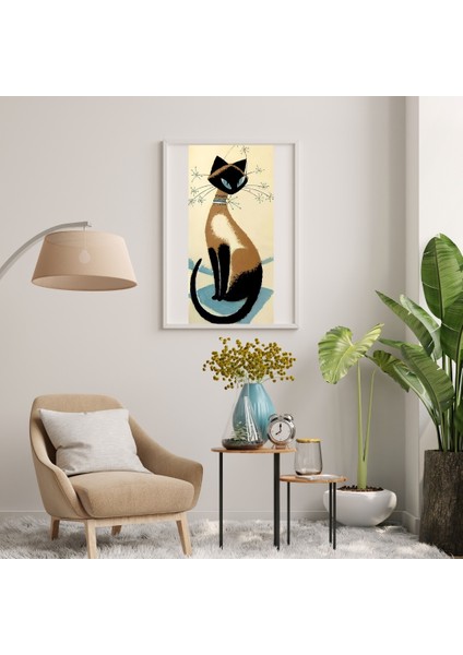 Sayılarla Boyama Seti Asi Bakışlı Kedi 40X50 cm
