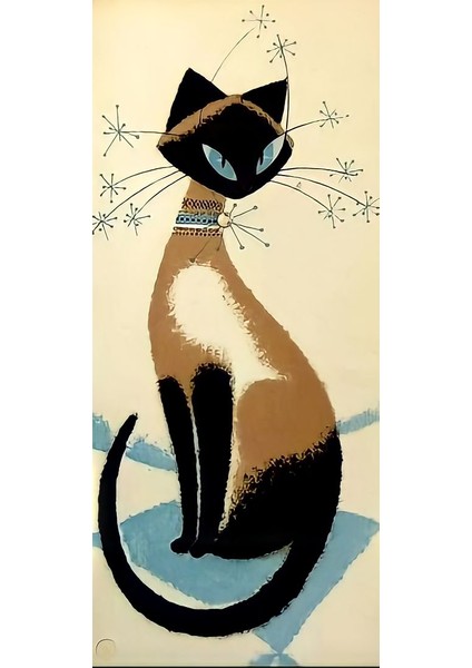 Sayılarla Boyama Seti Asi Bakışlı Kedi 40X50 cm fiyatları