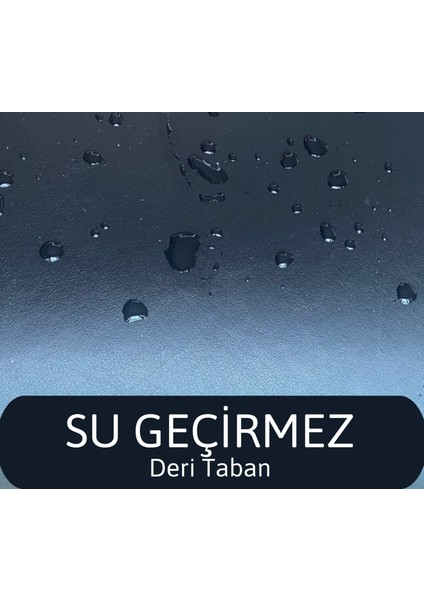 Yeni Konsept Deri Taban Büyük Boy Elekli Kedi Tuvalet Önü Paspası, Yıkanabilir, Silinebilir Paspası 70 x 60 cm
