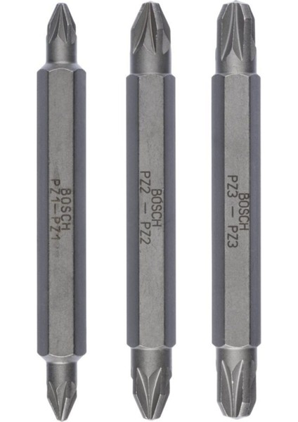 Tekno Trust Çift Taraflı Uç Pz1/2/3*60 mm 3 Lü