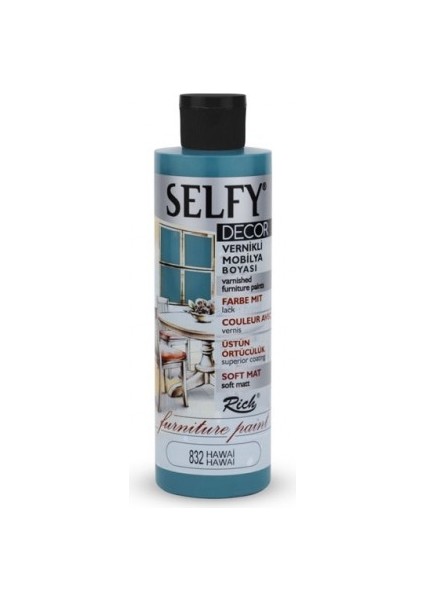 Selfy Decor Kendinden Vernikli 240CC Mobilya Boyası Hawai