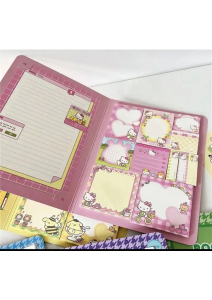Sanrio Hello Kitty Kawai Kore Japon Kırtasiye Ofis Postit Yapışkanlı Kağıt Set (Yurt Dışından Getirildi)