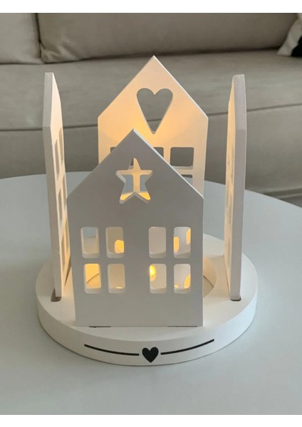 Yuvarlak 4lü Ev Tealihgt Mumluk