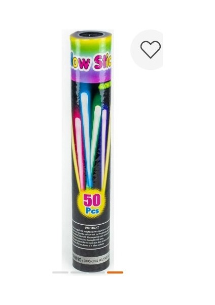 Glow Stick Fosforlu Çubuk 50'li