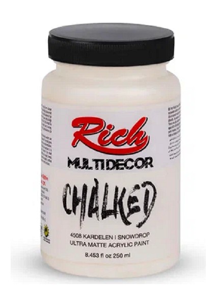 Multi Decor Chalked 250 cc Her Yüzey Için Akrilik Boya Kardelen