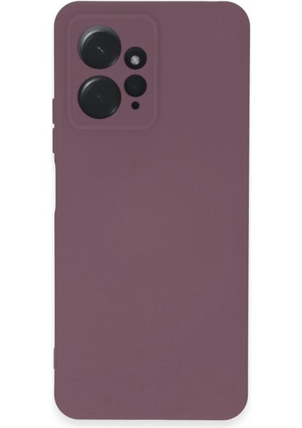 Case World Caseworld Xiaomi Redmi Note 12 4g Kapak Içi Kadife Kamera Korumalı Lansman Silikon Kılıf - Açık Mürdüm