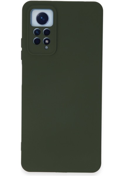 Xiaomi Redmi Note 12 Pro 4g Kapak Içi Kadife Kamera Korumalı Lansman Silikon Kılıf - Yeşil
