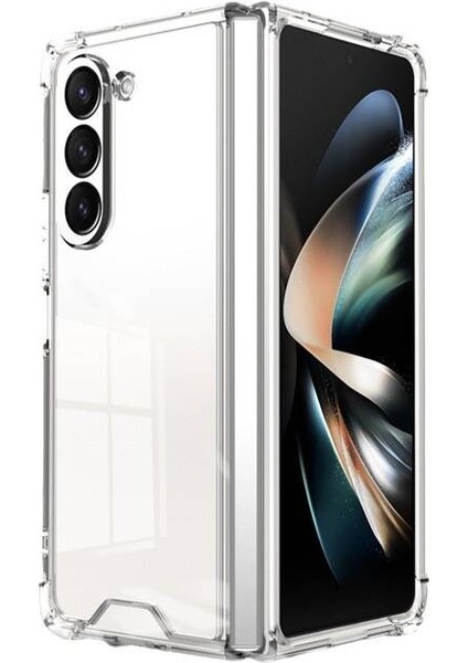 Samsung Galaxy Z Fold 5 Kılıf Şeffaf Nitro Anti Shock Kapak
