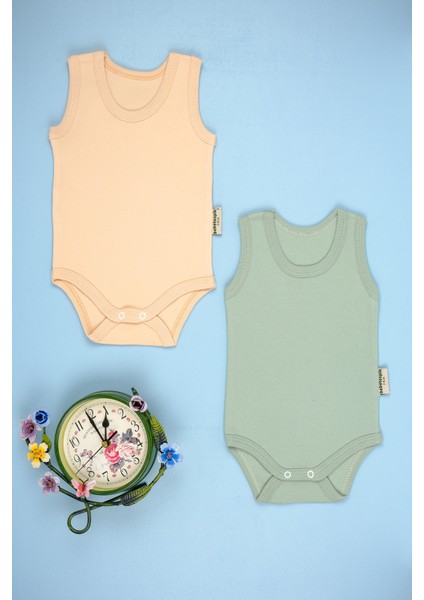 2'li Pamuklu Atlet Çıtçıt Body Zıbın