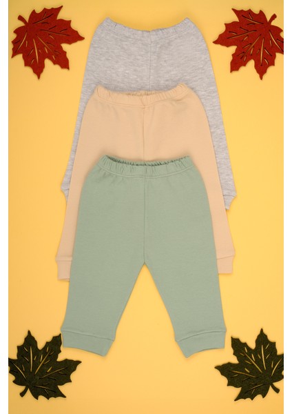 3'lu Pamuklu Yumuşak Kız - Erkek Bebek Alt