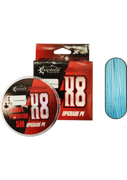 Hook Line 8x Upgrade Pe Bloody Predator Assist Ipi 5mt Mavi