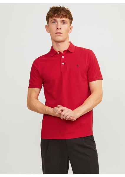 Kırmızı Erkek Polo T-Shirt Jjepaulos Polo Ss Noos