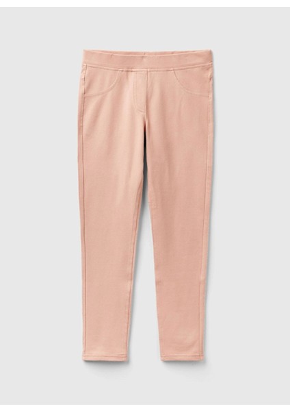 Dar Paça Pudra Kız Çocuk Pantolon 3HDXCF04Q