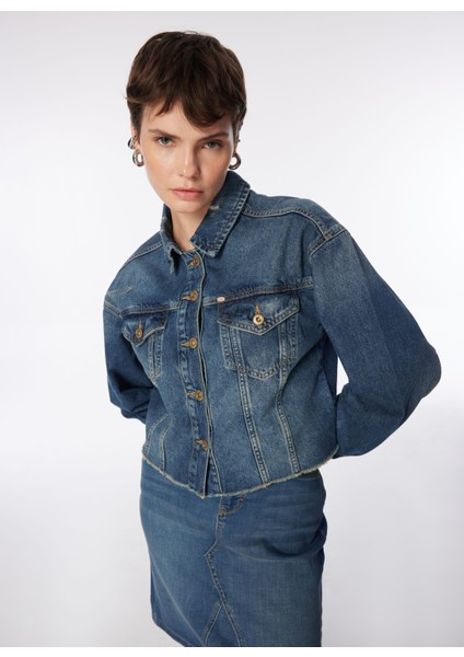 Mavi Kadın Denim Ceket 242 Lcf 131010 Freya 2 Denım