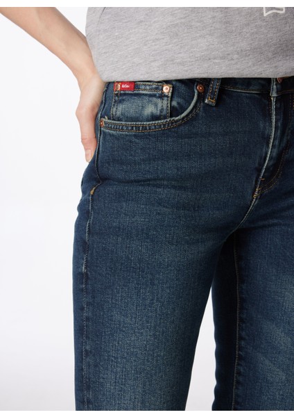 Lee Cooper Geniş Paça Straight Gökkadın Denim Pantolon 242 Lcf 121015 Susıe Roxy Cop Mıd