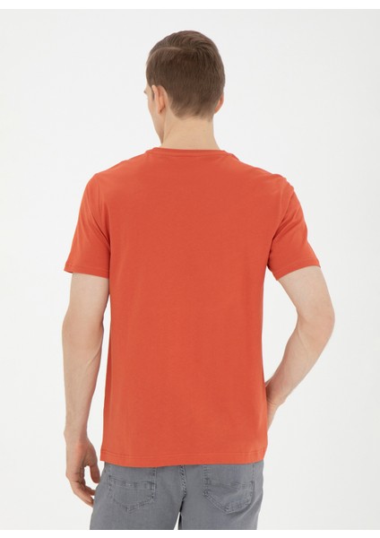 Bisiklet Yaka Pudra Erkek T-Shirt ANTI fırsatları
