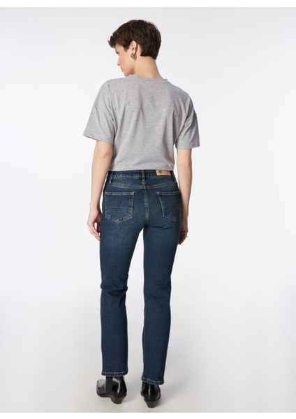 Geniş Paça Straight Gökkadın Denim Pantolon 242 Lcf 121015 Susıe Roxy Cop Mıd indirimleri