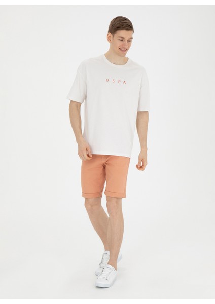 Bisiklet Yaka Ekru Erkek T-Shirt NAVU modelleri