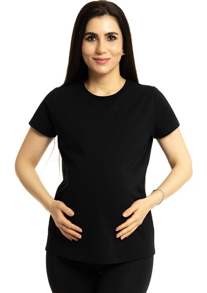 Hamile Kısa Kol Tshirt Anne Giyim